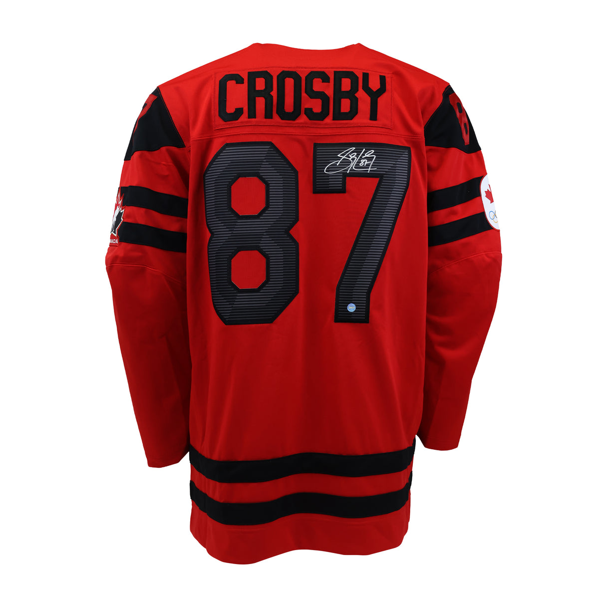 Sidney Crosby Signed Team Canada Replica 2022 Olympics Red Jersey