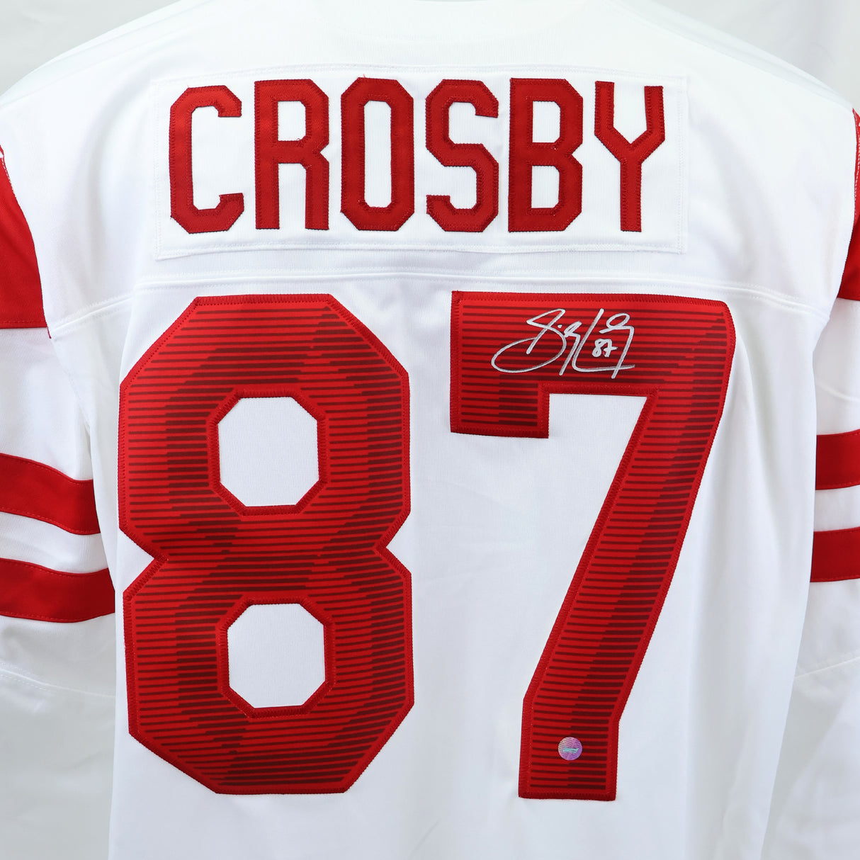 Sidney Crosby Signed Team Canada Replica 2022 Olympics White Jersey