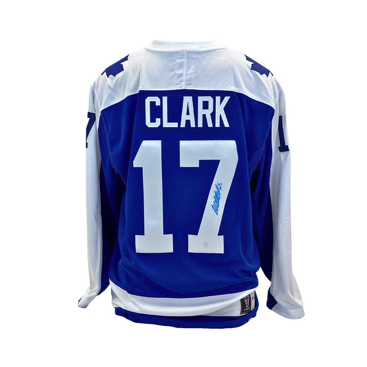 Wendel Clark Signed Toronto Maple Leafs Blue Fanatics Vintage Jersey