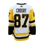 Sidney Crosby Signed Jersey Penguins White Adidas