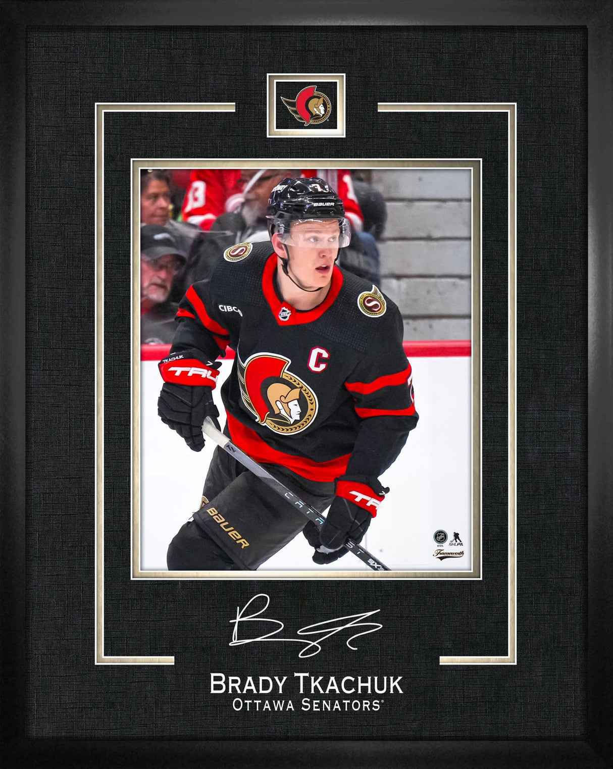 Brady Tkachuk 16x20 Replica Signature Frame Senators