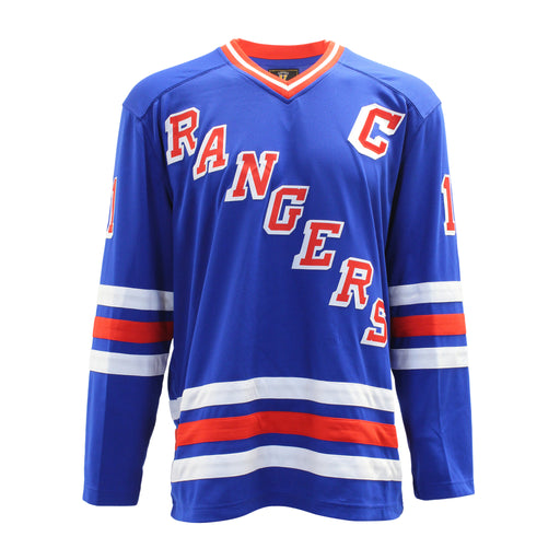 Mark Messier Signed Jersey Replica Blue Rangers Vintage Fanatics - Frameworth Sports Canada 