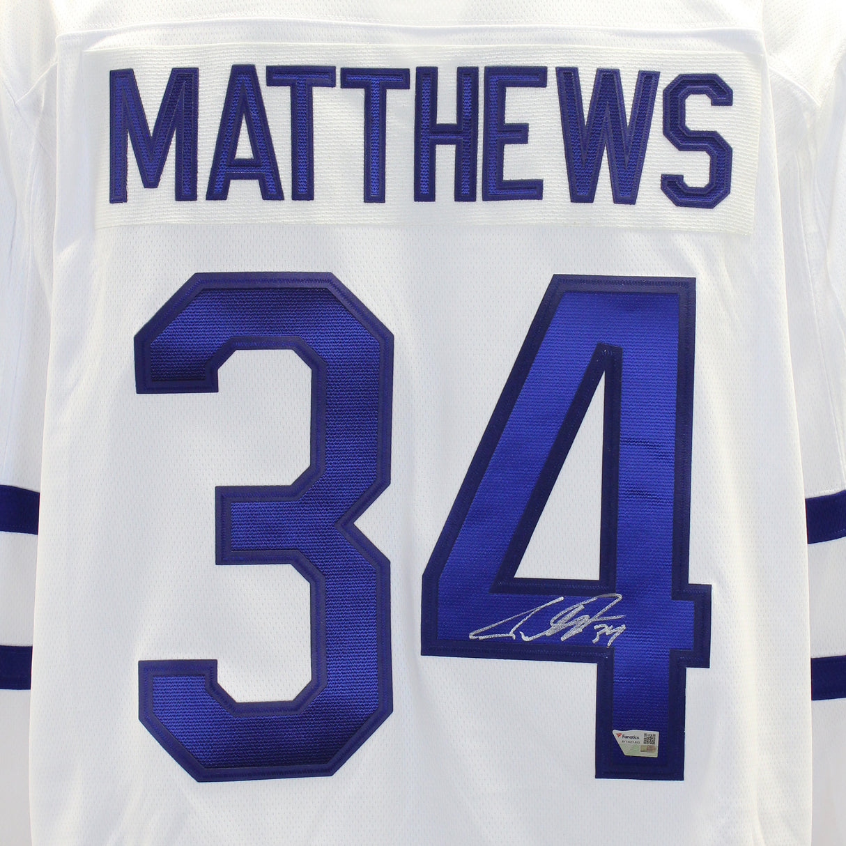 Auston Matthews Signed Jersey Toronto Maple Leafs White Fanatics Breakaway