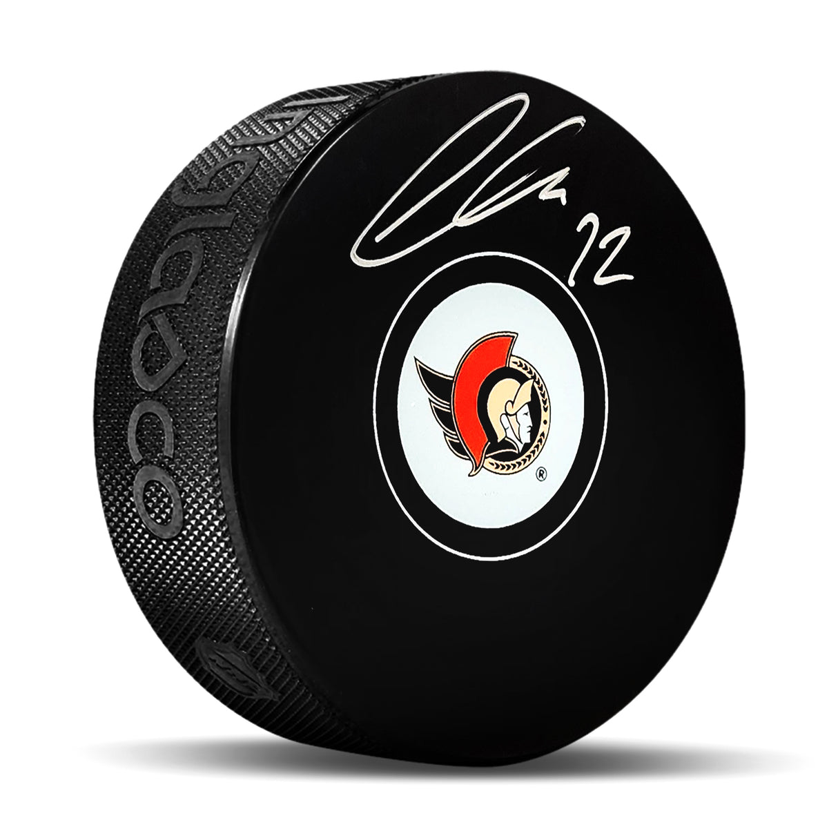 Thomas Chabot Ottawa Senators Signed Hockey Puck