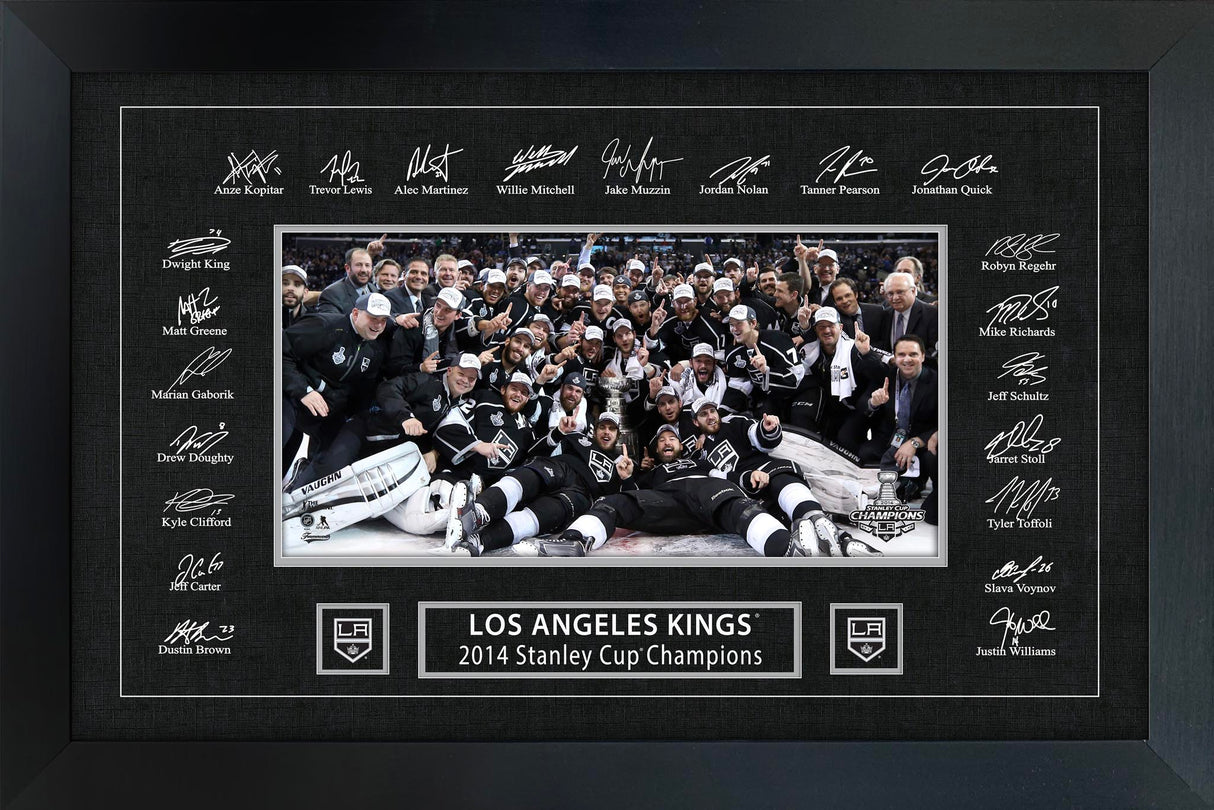 Los Angeles Kings 2014 Stanley Cup Replica Signature Frame