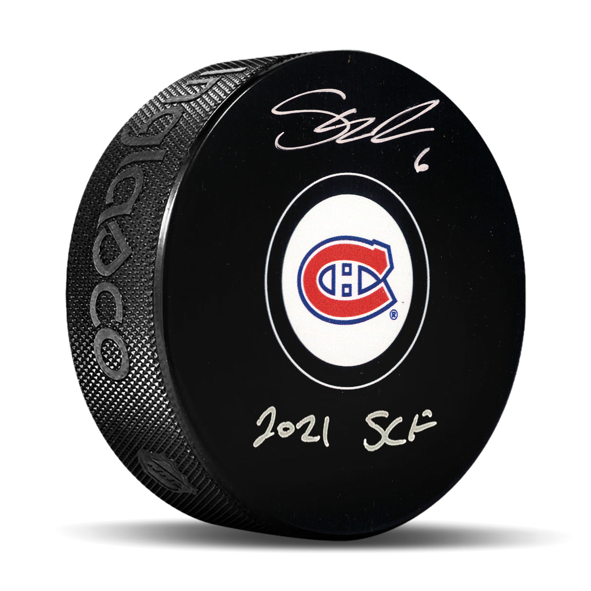 Shea Weber Signed Puck Montreal Canadiens Insc 2021 SCF