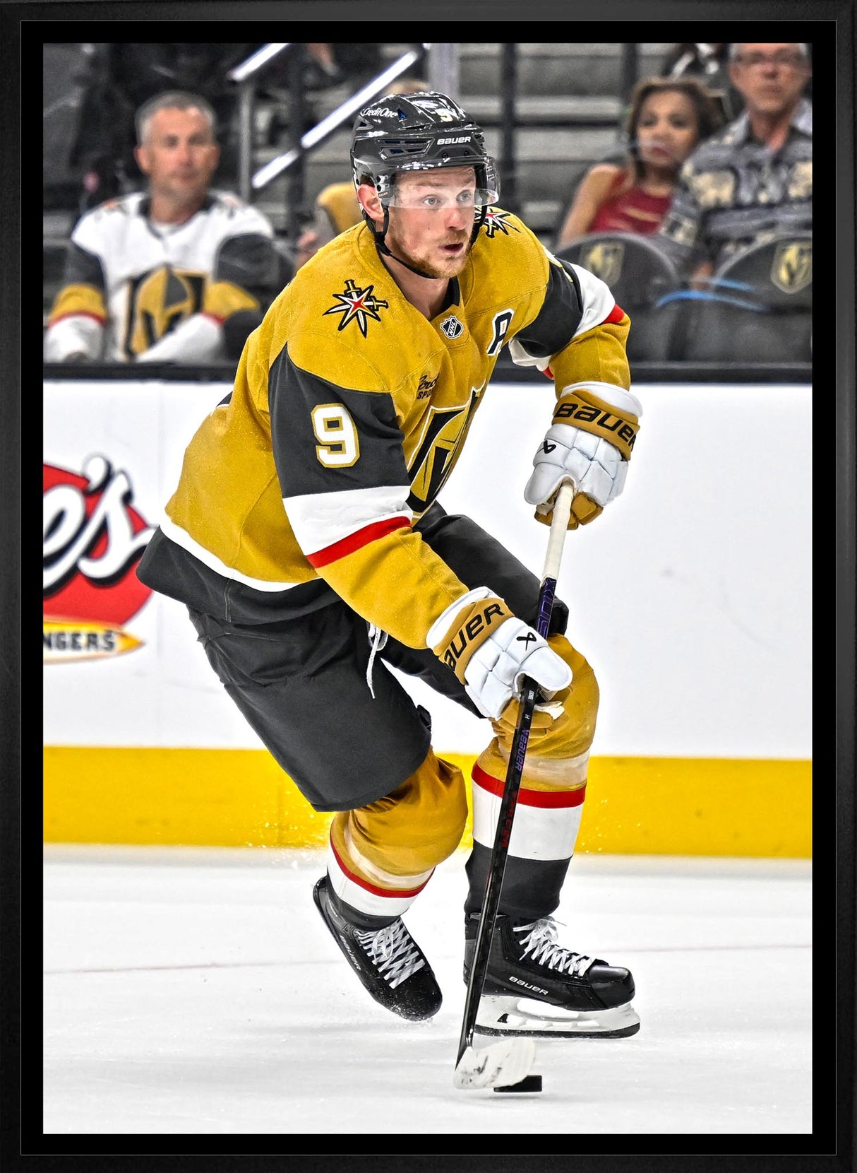Jack Eichel 20x29 Framed Canvas Vegas Golden Knights