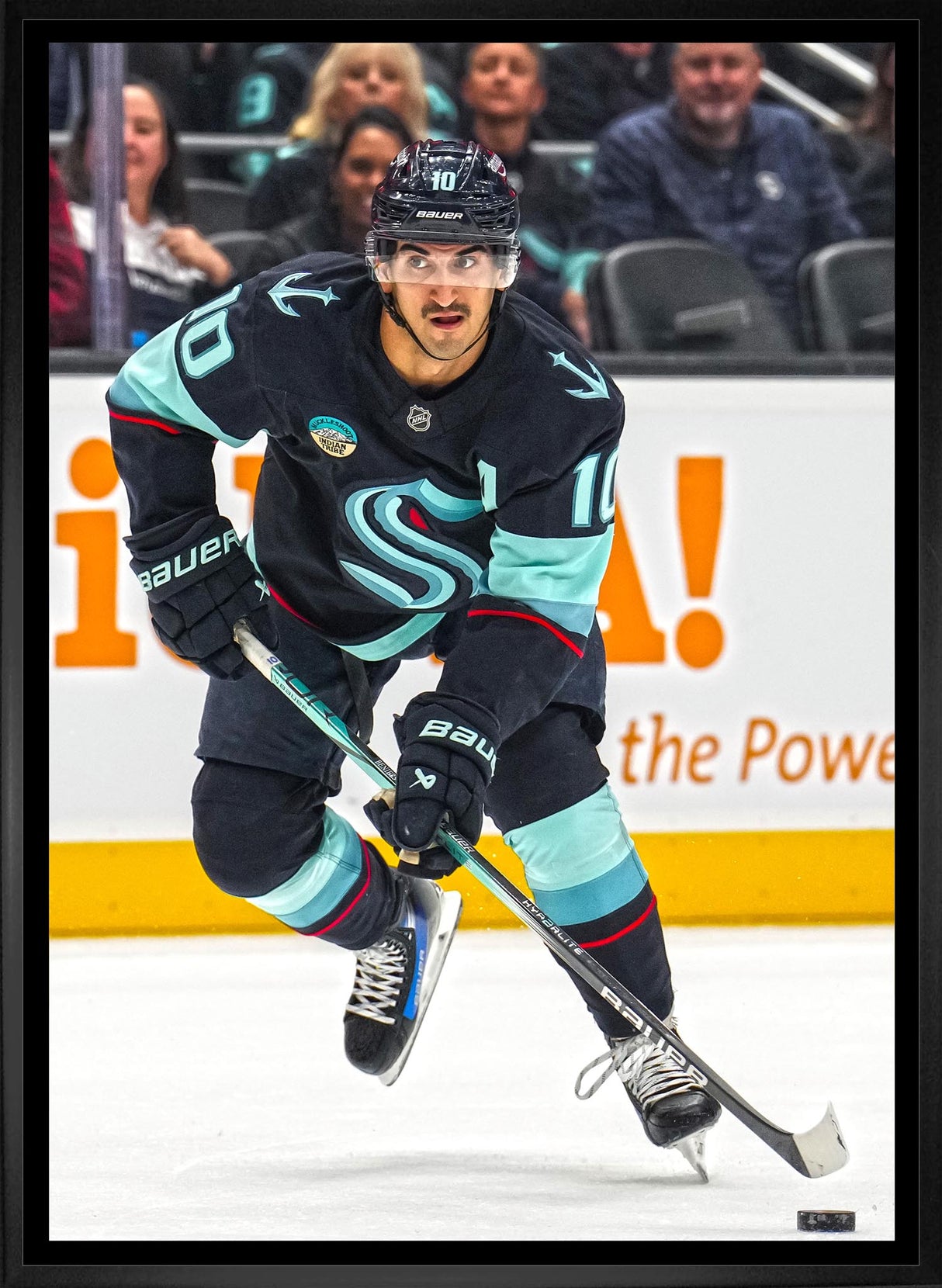 Matty Beniers 20x29 Framed Canvas Seattle Kraken