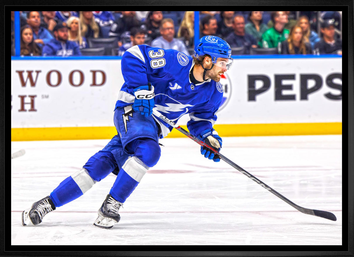 Brandon Hagel 20x29 Framed Canvas Tampa Bay Lightning