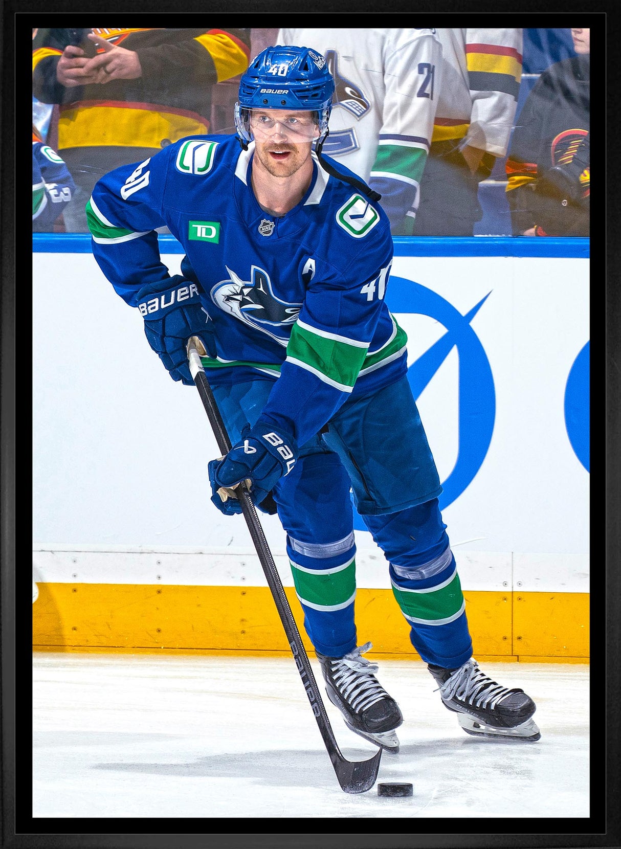 Elias Pettersson 20x29 Framed Canvas Vancouver Canucks