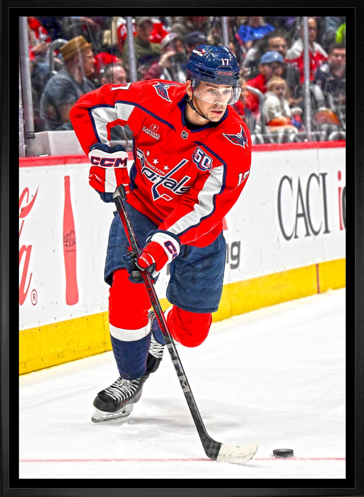 Dylan Strome 20x29 Framed Canvas Washington Capitals