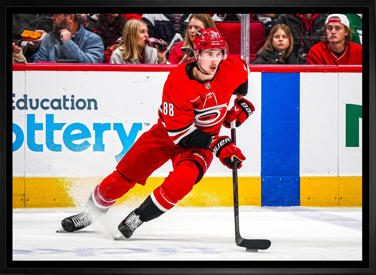 Martin Necas 20x29 Framed Canvas | Carolina Hurricanes