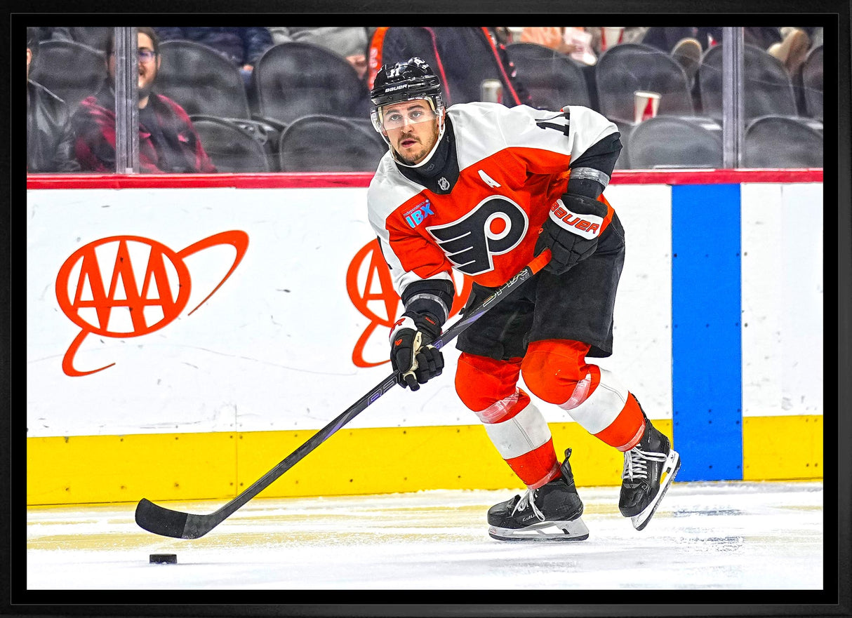 Travis Konecny 20x29 Framed Canvas Philadelphia Flyers