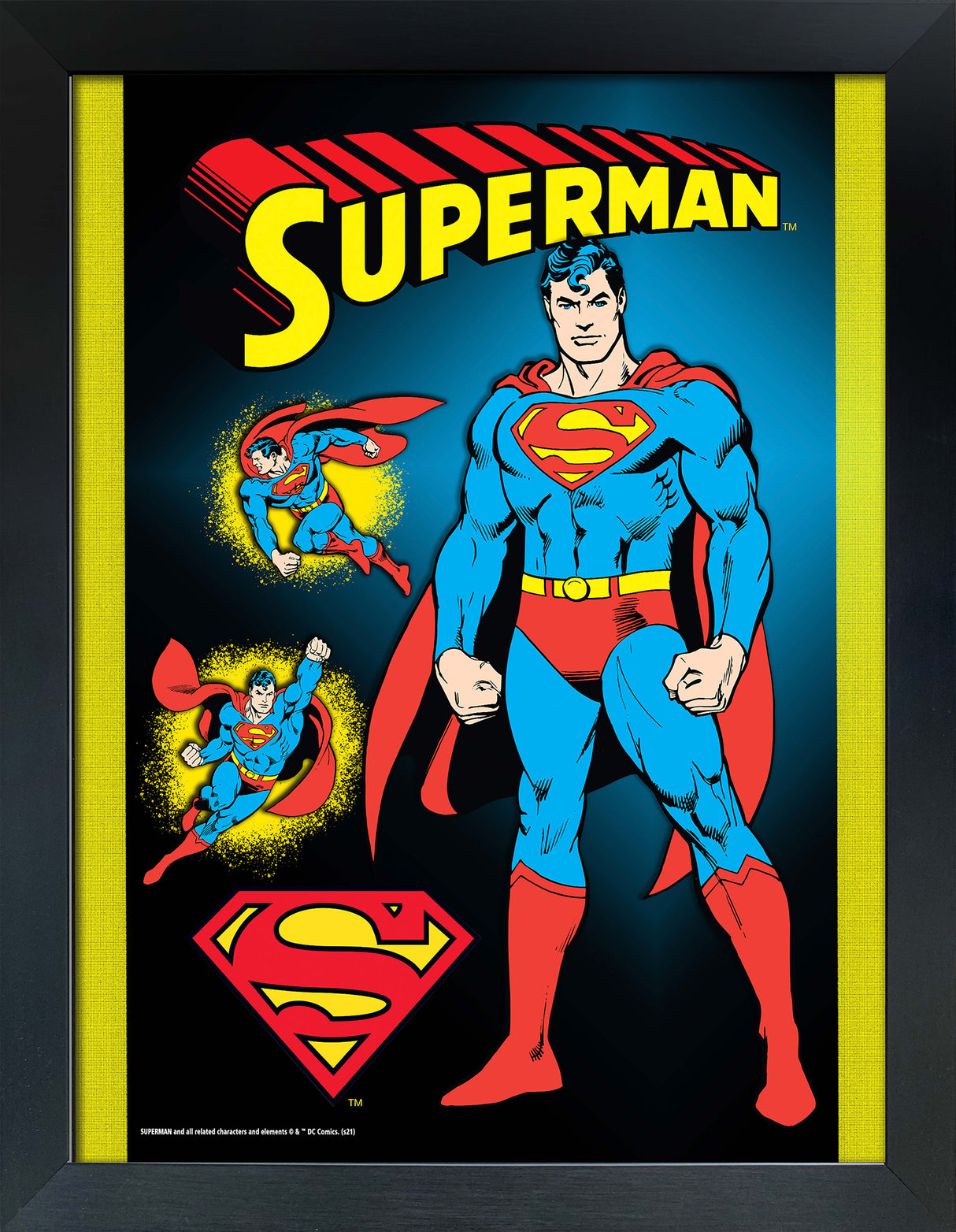 Superman Framed Man of Steel Collage