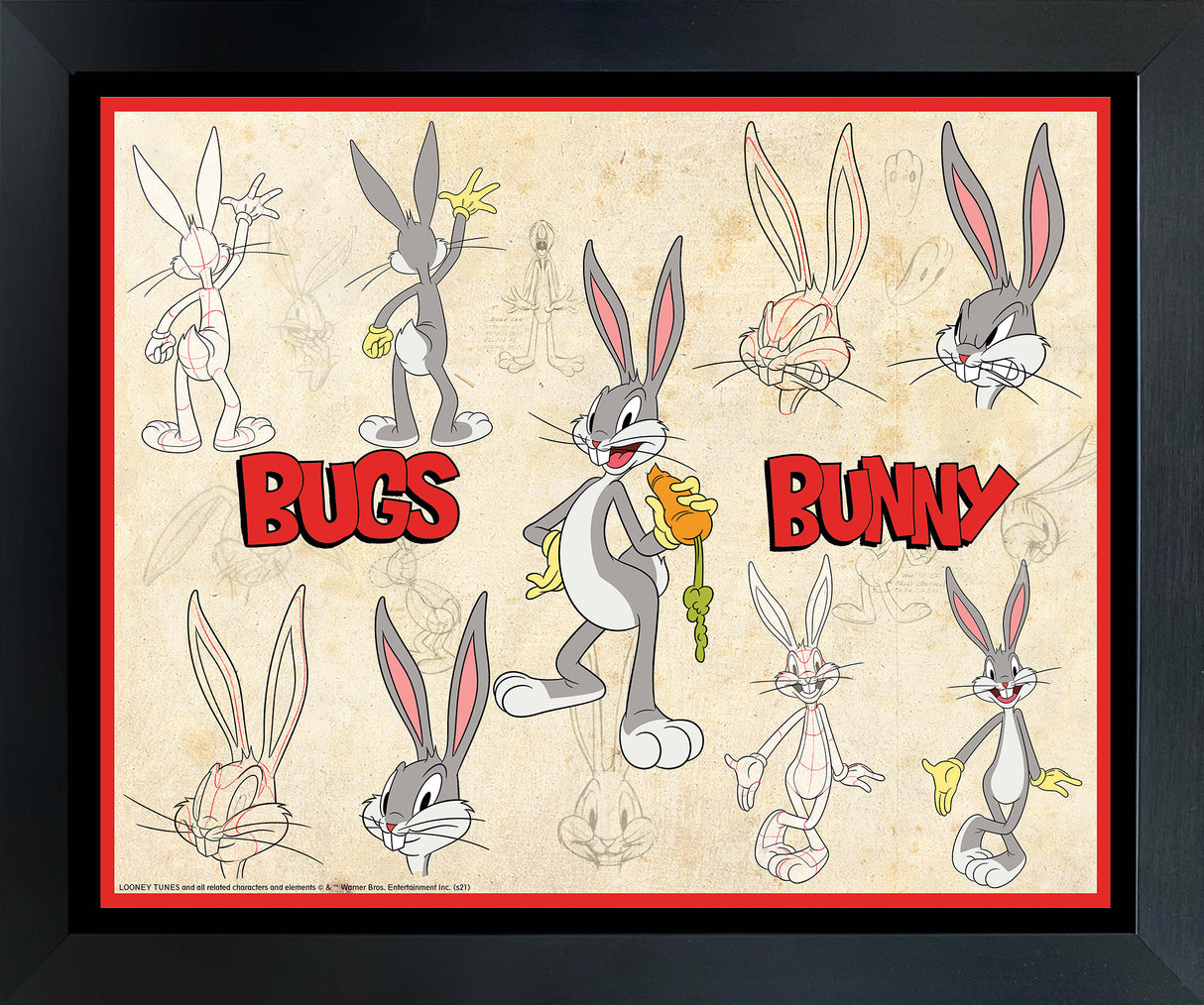 Bugs Bunny Framed Sketches