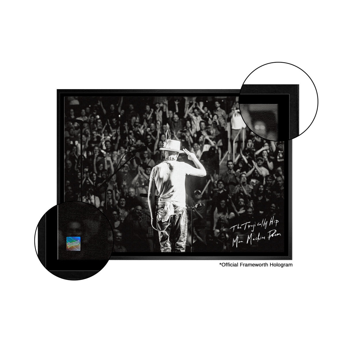 The Tragically Hip Framed 20x29 Gord Downie Salute Canvas