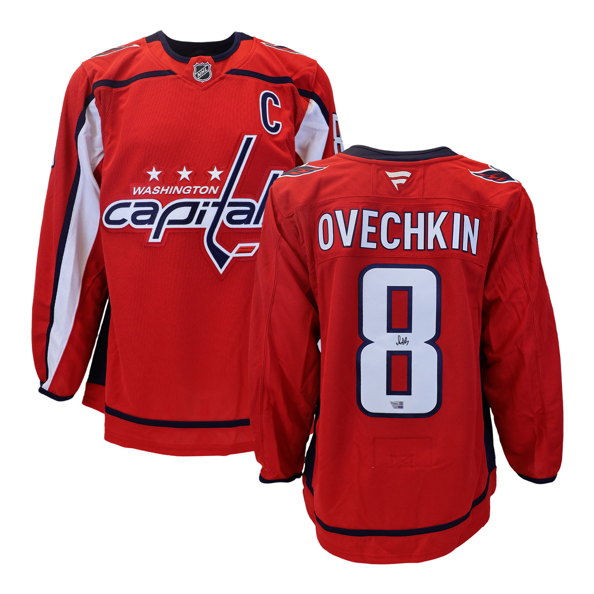 Alex Ovechkin Signed Washington Capitals Red Fanatics Premium Jersey
