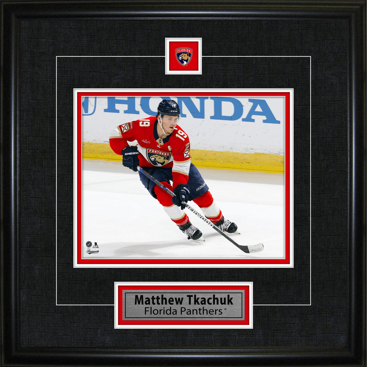Matthew Tkachuk Framed Pin & Plate Florida Panthers