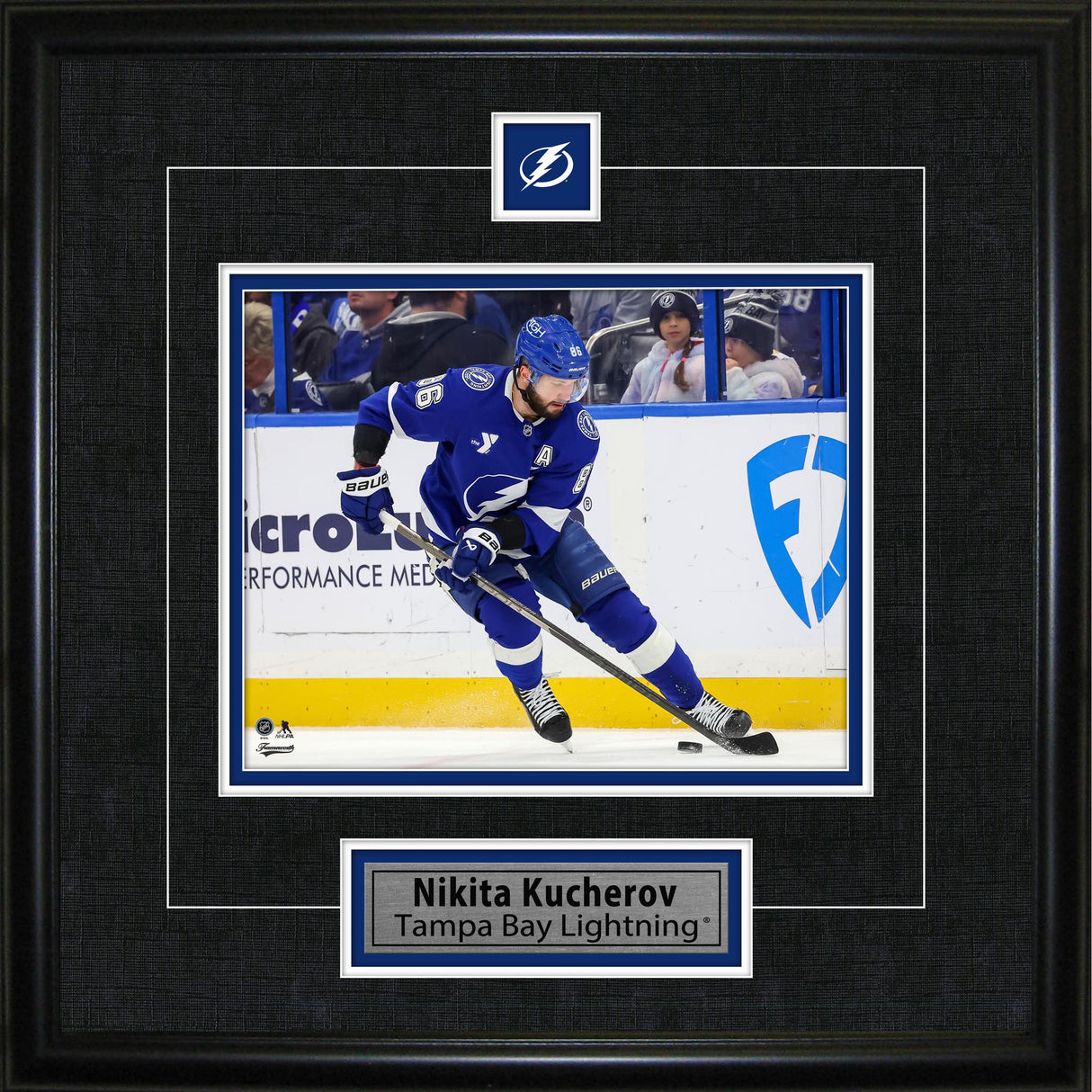 Nikita Kucherov Framed Pin & Plate Tampa Bay Lightning