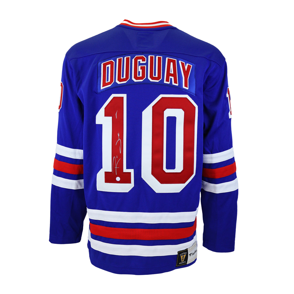 Ron Duguay Signed New York Rangers Fanatics Vintage Jersey