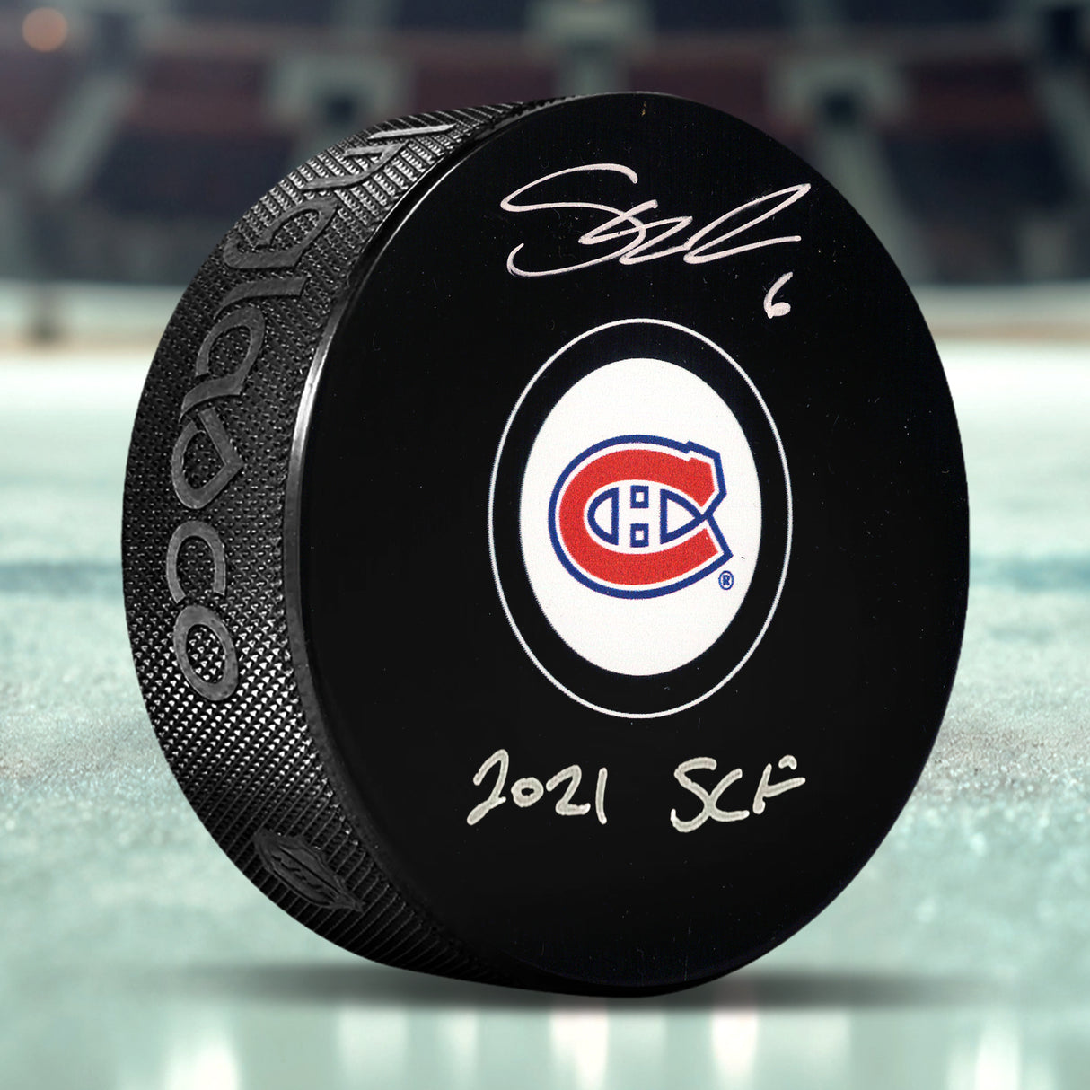 Shea Weber Signed Puck Montreal Canadiens Insc 2021 SCF