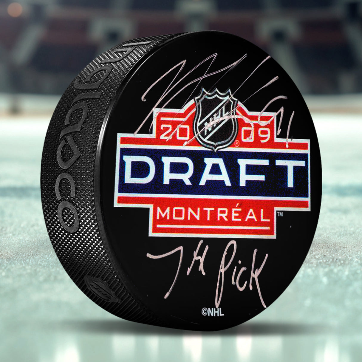 Nazem Kadri Signed 2015 NHL Entry Draft Puck with "7th Pick" Inscribed