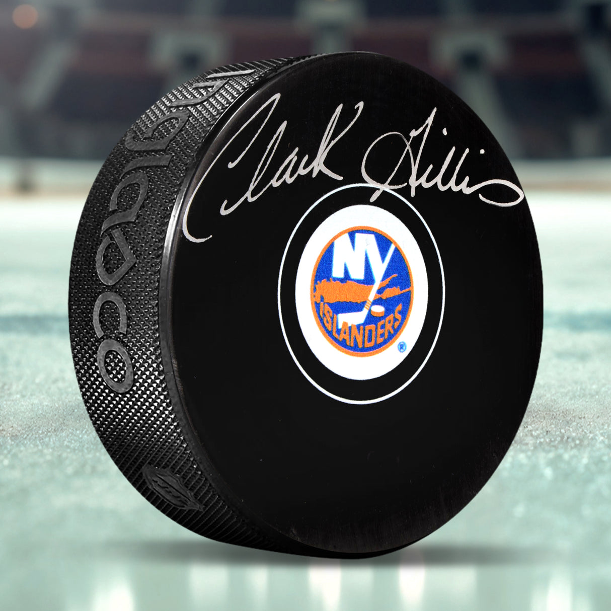 Clark Gillies Signed Puck Islanders