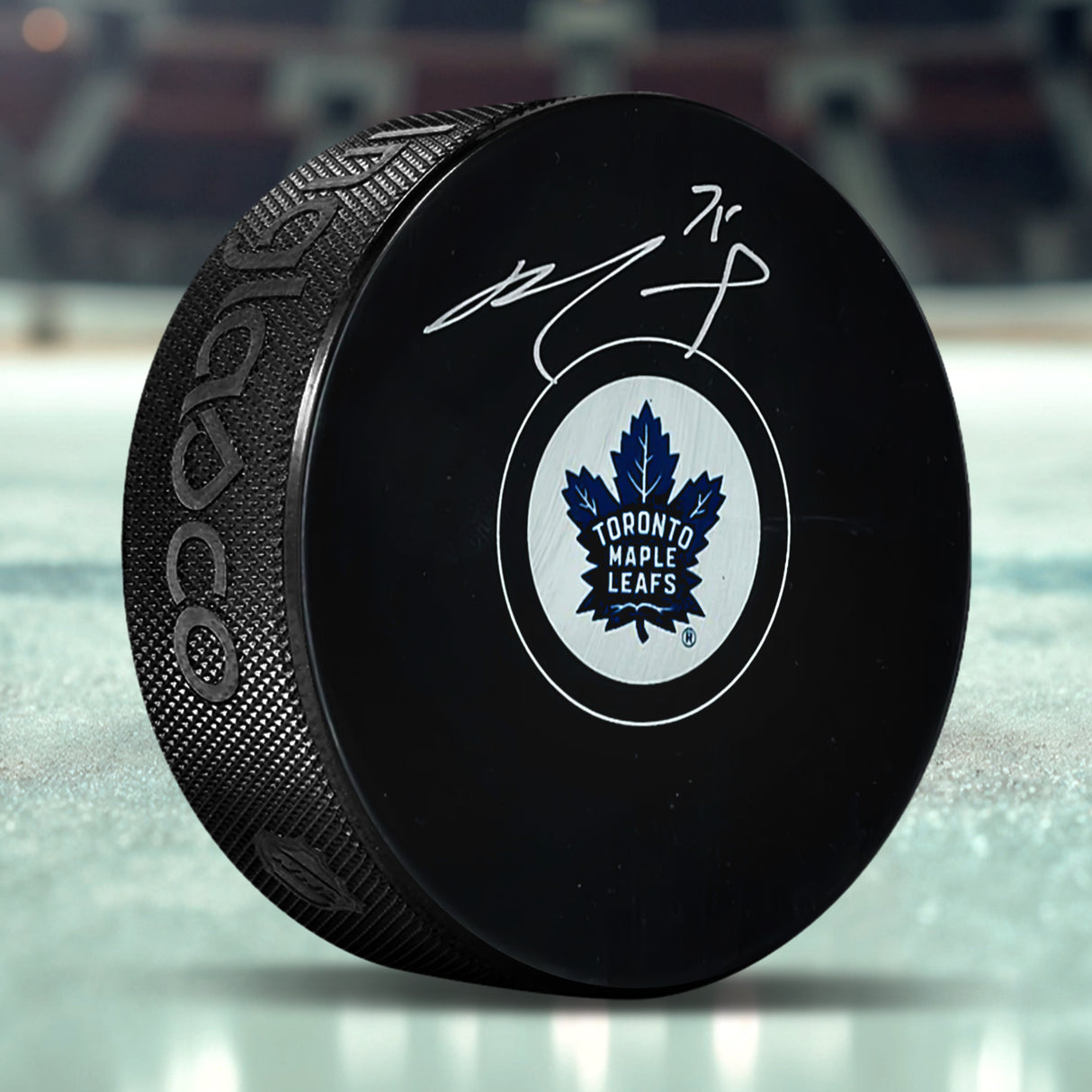 Ryan Reaves Signed Puck Toronto Maple Leafs Autograph Series