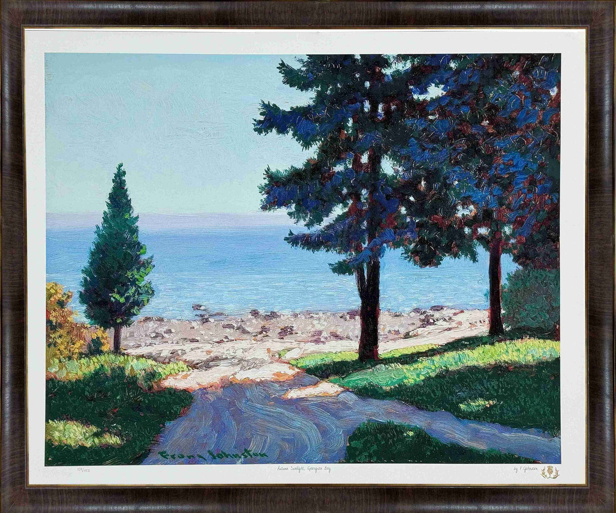 Autumn Sunlight, Georgian Bay Framed Print by Franz Johnston(P01726)