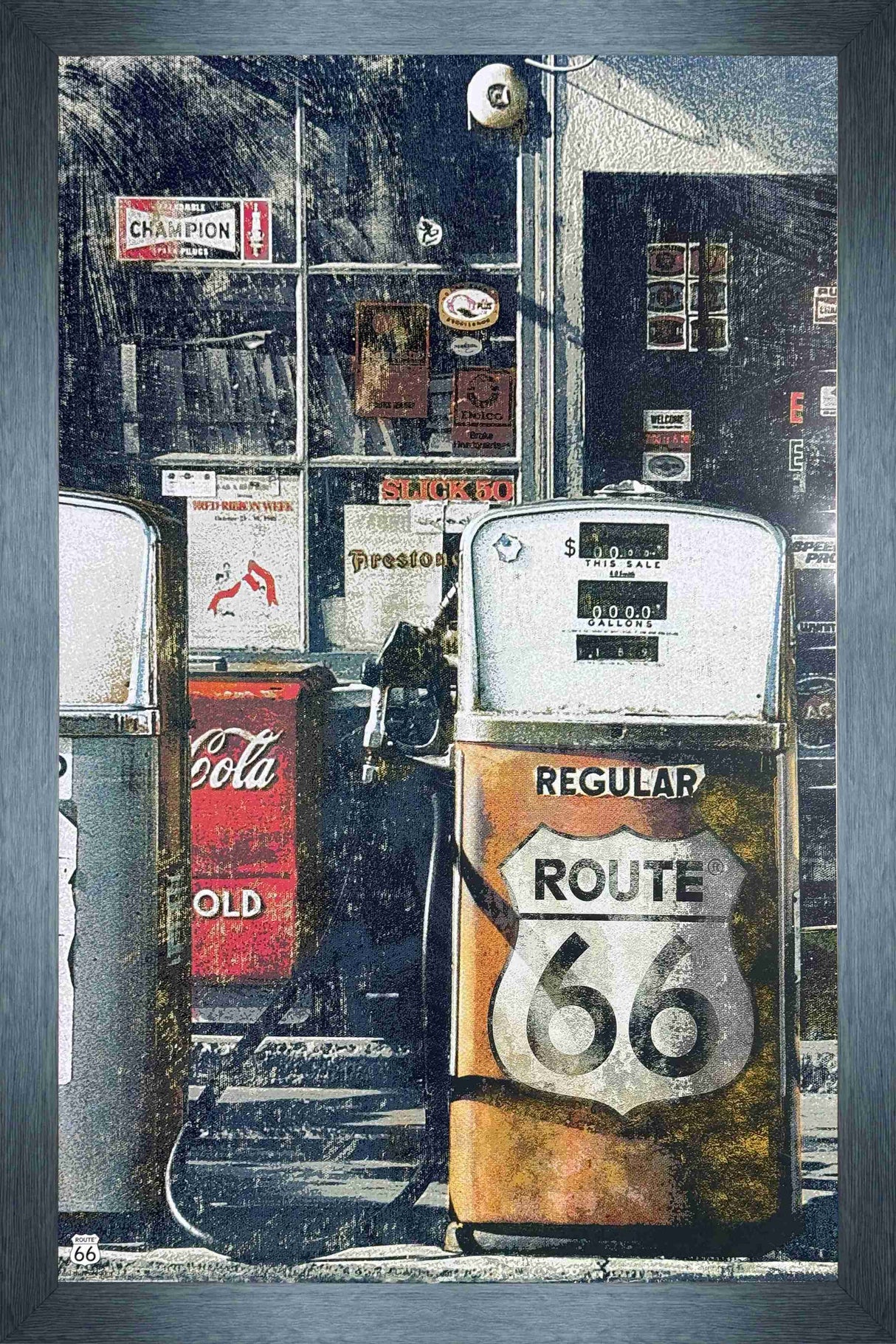 Route 66 Gas Stations Framed Print