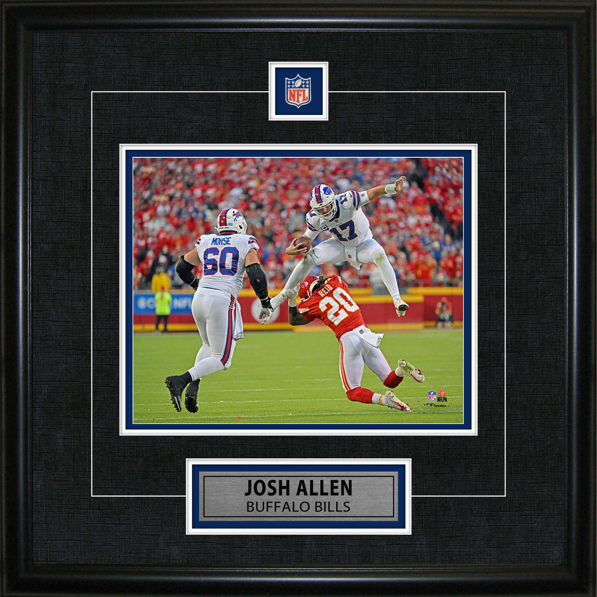 Josh Allen Framed Pin & Plate Bills