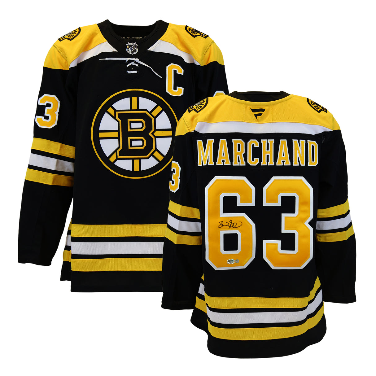 Brad Marchand Signed Jersey Bruins Black Fanatics Premium