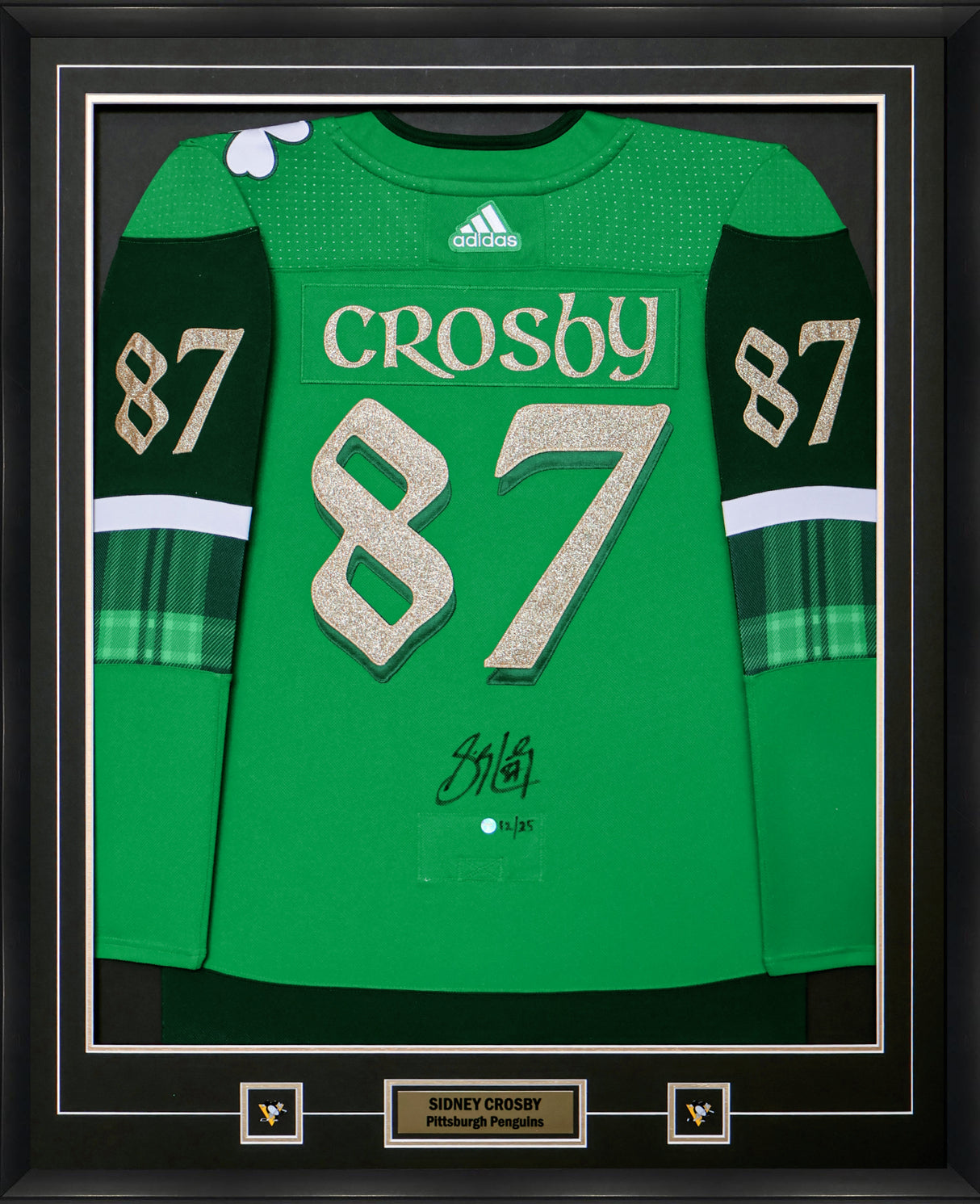 Sidney Crosby Signed Framed Jersey Pittsburgh Penguins St.Pats Adidas (Limited Edition of 25)