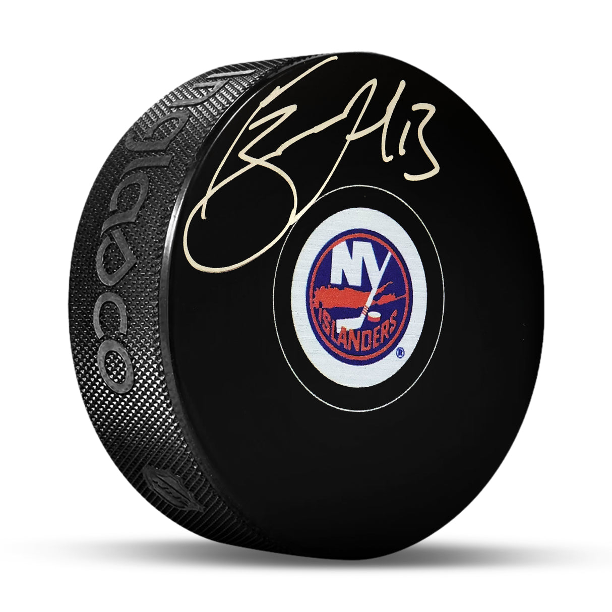Mathew Barzal New York Islanders Signed Hockey Puck