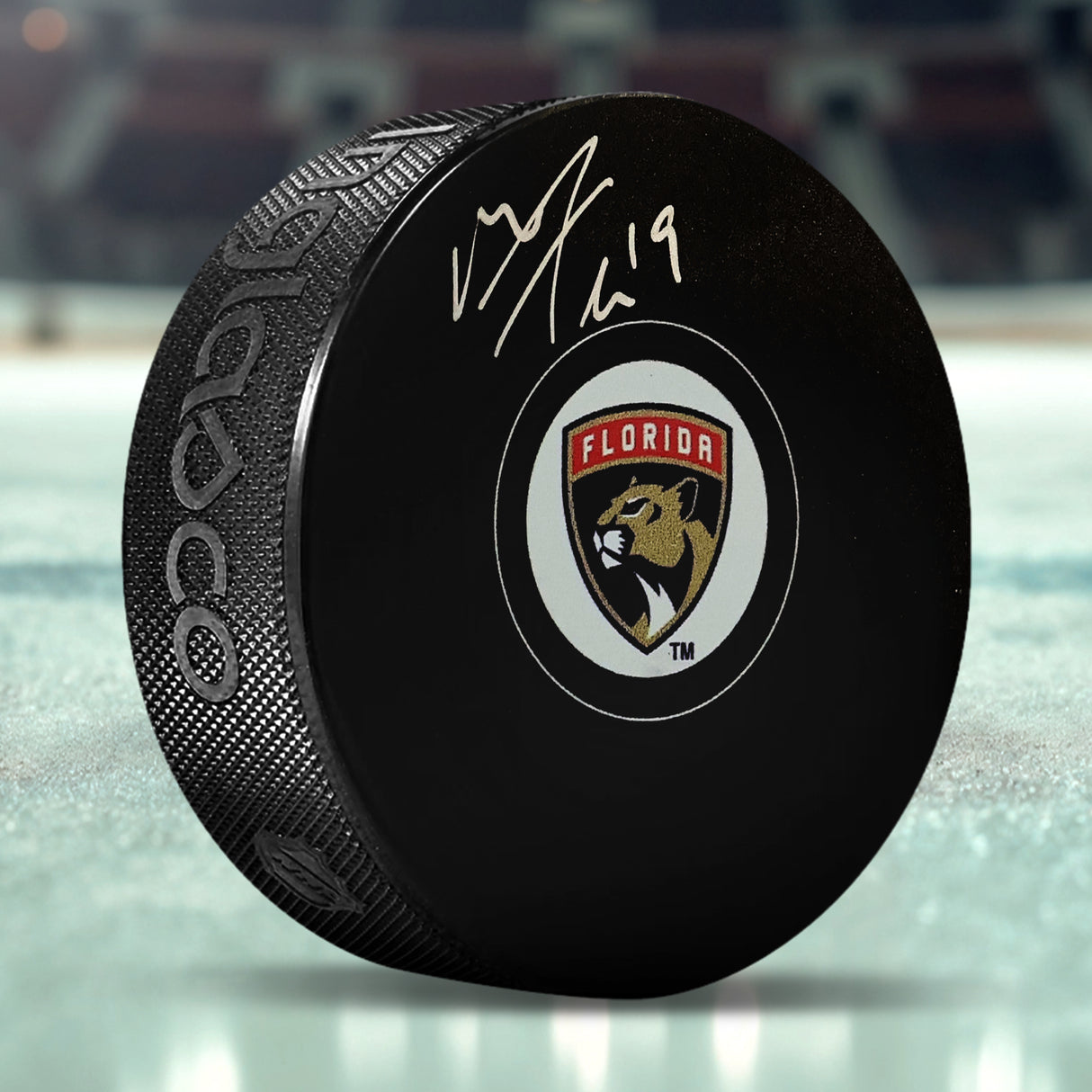 Matthew Tkachuk Florida Panthers Signed Hockey Puck