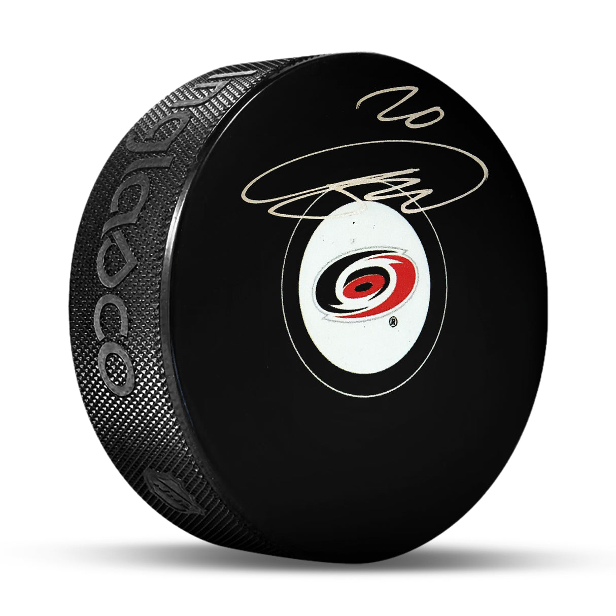 Sebastian Aho Carolina Hurricanes Signed Hockey Puck