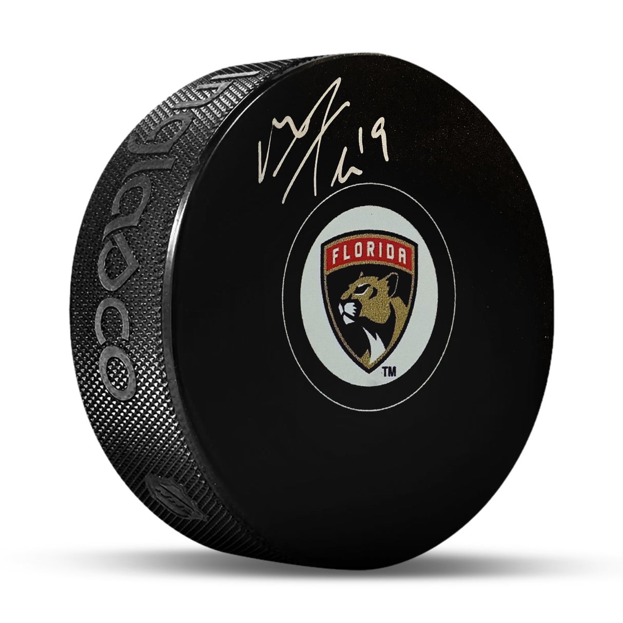 Matthew Tkachuk Florida Panthers Signed Hockey Puck
