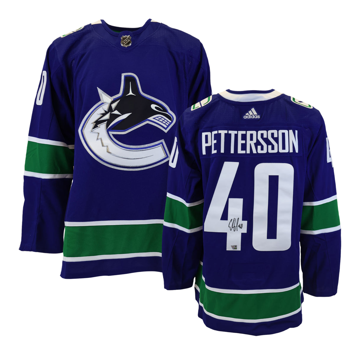 Elias Pettersson Vancouver Canucks Signed Blue Adidas Authentic Jersey