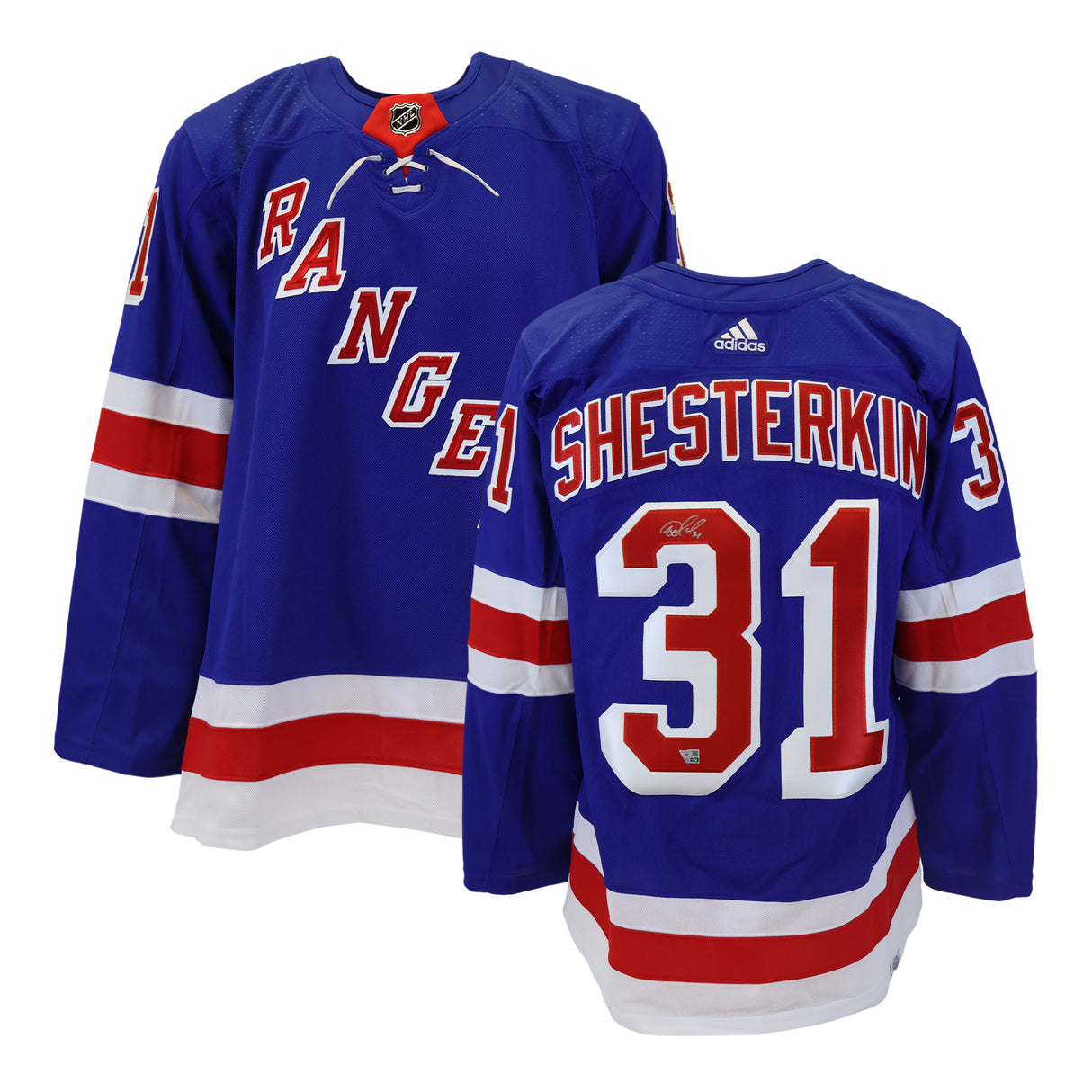 Igor Shesterkin New York Rangers Signed Blue Adidas Authentic Jersey