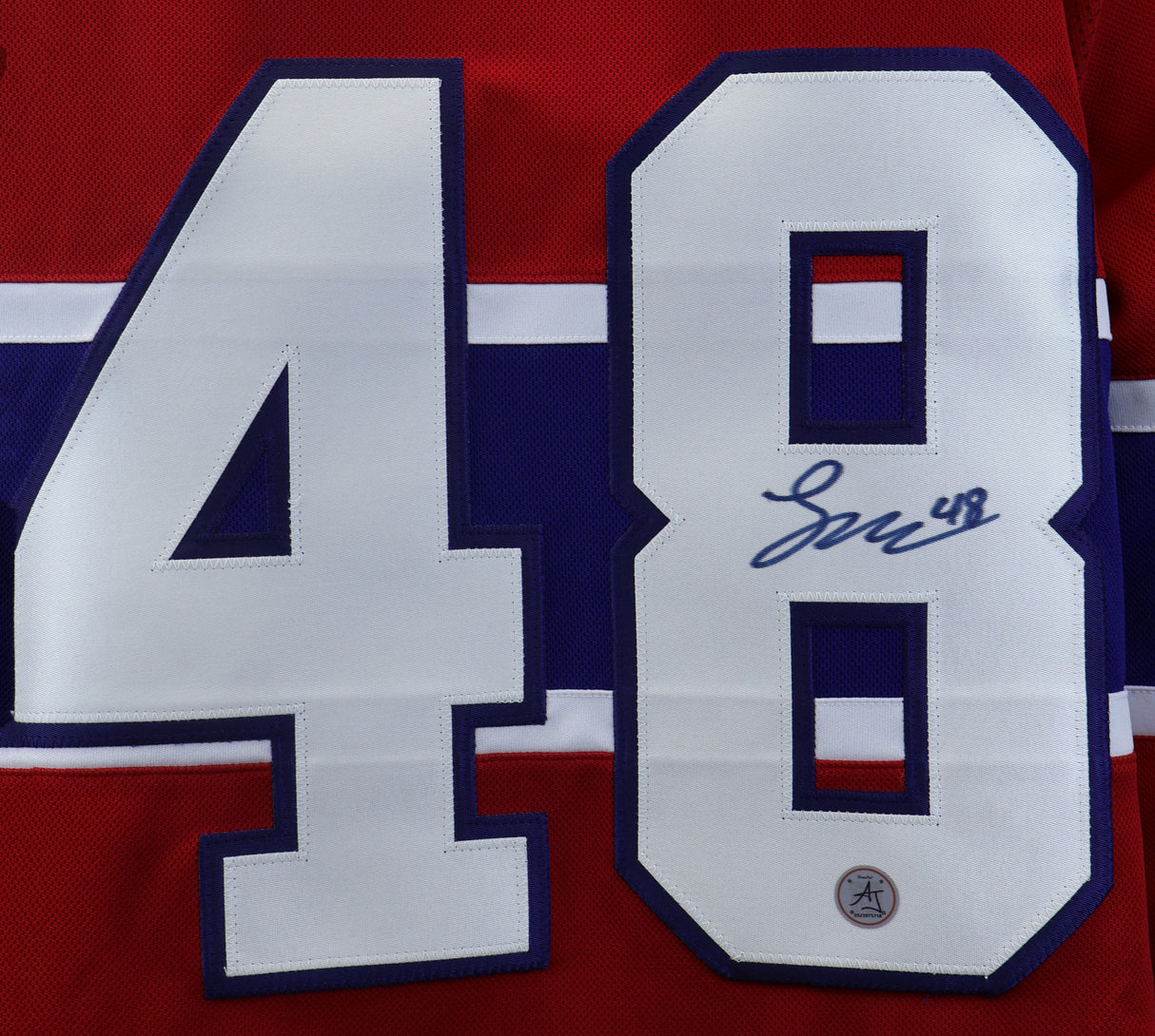 Lane Hutson Signed Jersey Montreal Canadiens Red Fanatics Premium - AUCTION
