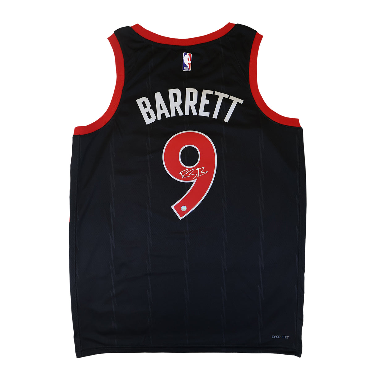 RJ Barrett Signed Toronto Raptors Jersey Black Nike Statement Edition