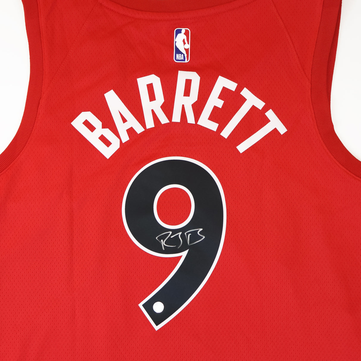 RJ Barrett Signed Jersey Toronto Raptors Red Nike Icon Edition