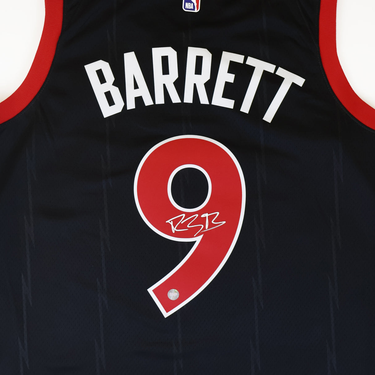 RJ Barrett Signed Toronto Raptors Jersey Black Nike Statement Edition