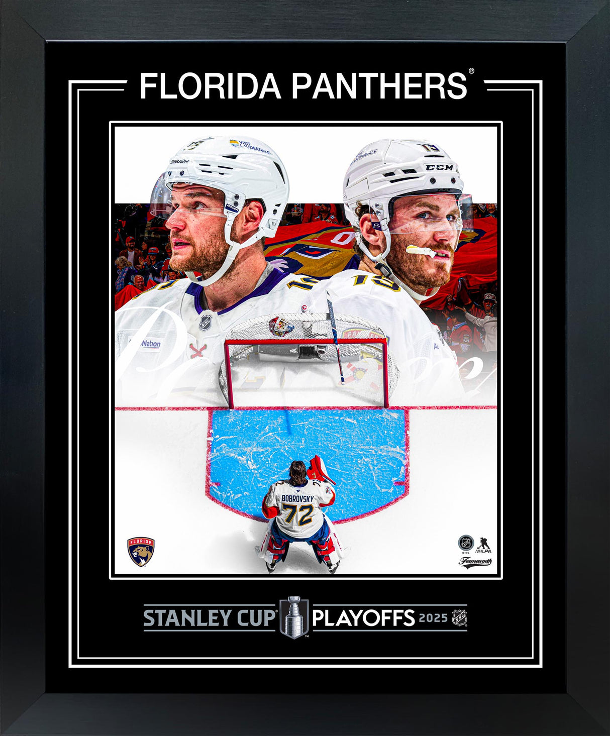 Florida Panthers Framed 16x20 PhotoGlass 2025 Stanley Cup Playoffs