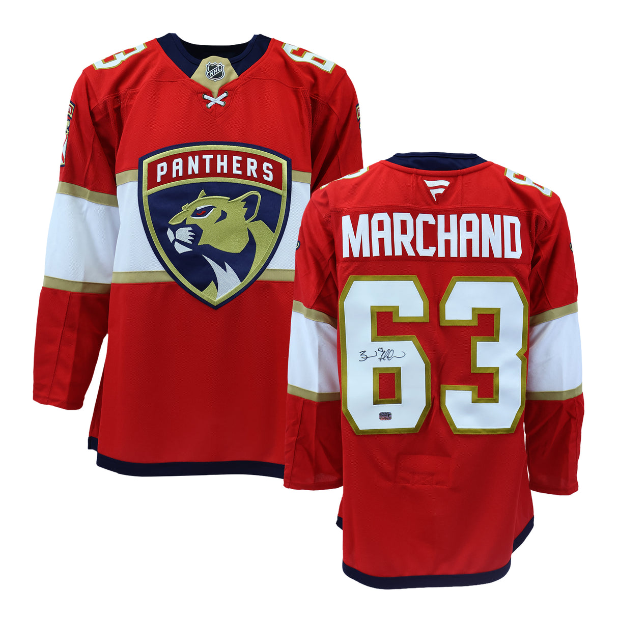Brad Marchand Signed Jersey Florida Panthers Red Fanatics Premium