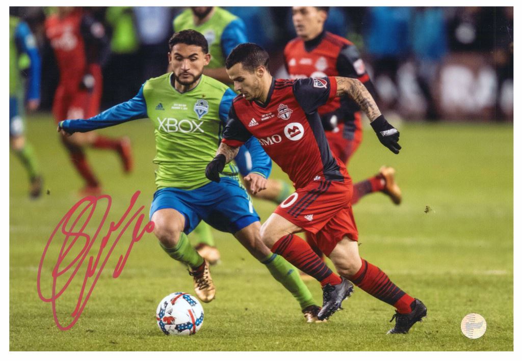 Sebastian Giovinco Toronto FC Signed Unframed 8x10 Dribbling Photo