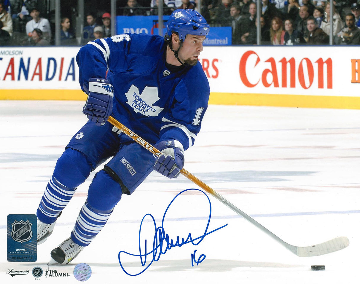 Darcy Tucker Signed 8x10 Unframed Toronto Maple Leafs Action-H