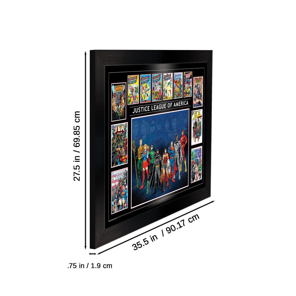 Justice League Framed Comic Collage