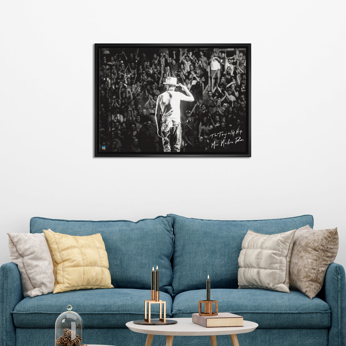 The Tragically Hip Framed 20x29 Gord Downie Salute Canvas