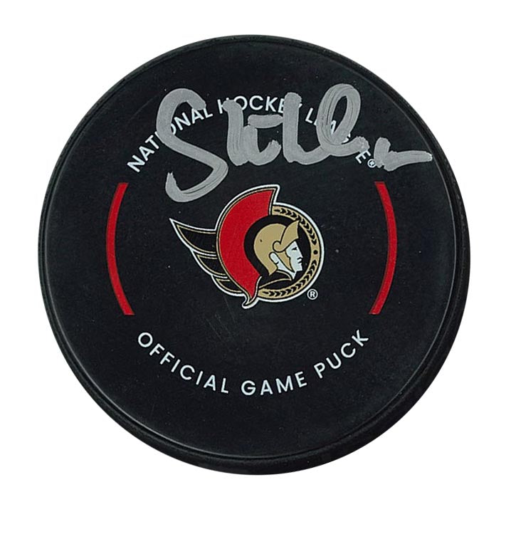Tim Stutzle Signed Official Hockey Puck Ottawa Senators
